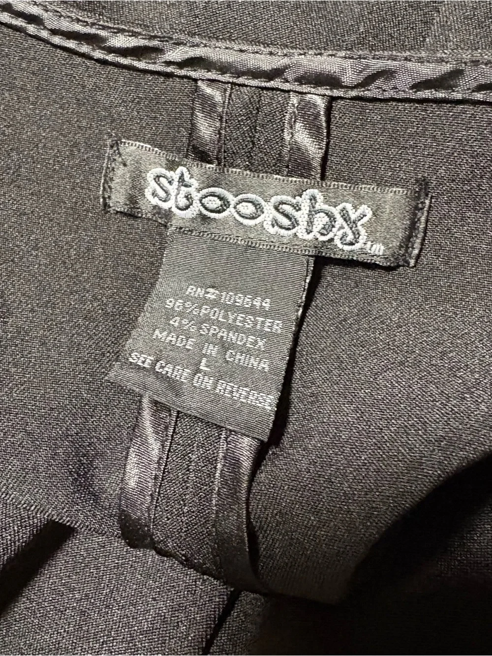 Y2K Stooshy Black Ruched Cropped Vest